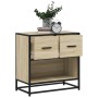 Mesita de noche roble sonoma 60x31x60 cm madera contrachapada de , Mesitas de noche - Ref: Foro24-848695, Precio: 64,80 €, De...