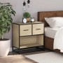 Mesita de noche roble sonoma 60x31x60 cm madera contrachapada de , Mesitas de noche - Ref: Foro24-848695, Precio: 64,80 €, De...