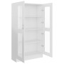 Glossy white engineered wood display case 82.5x30.5x150 cm by vidaXL, Bookcases and shelves - Ref: Foro24-802765, Price: 175,...