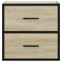 Mesitas de noche de pared 2 unidades roble Sonoma 40x31x39,5 cm de , Mesitas de noche - Ref: Foro24-848727, Precio: 79,58 €, ...