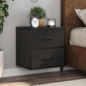 Mesitas de noche de pared 2 unidades negra 40x31x39,5 cm von , Nachttische - Ref: Foro24-848725, Preis: 82,29 €, Rabatt: %