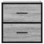 Mesitas de noche de pared 2 unidades gris sonoma 40x31x39,5 cm de , Mesitas de noche - Ref: Foro24-848731, Precio: 82,21 €, D...