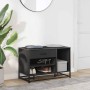 Banco zapatero madera de ingeniería y metal negro 80x40x53,5 cm von , Bänke für Hallen und Lager - Ref: Foro24-849224, Preis:...