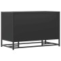 Banco zapatero madera de ingeniería y metal negro 80x40x53,5 cm von , Bänke für Hallen und Lager - Ref: Foro24-849224, Preis:...