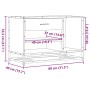 Banco zapatero madera de ingeniería y metal negro 80x40x53,5 cm von , Bänke für Hallen und Lager - Ref: Foro24-849224, Preis:...