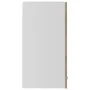 Glass and engineered oak wood hanging cabinet 60x31x60 cm by vidaXL, Kitchen cabinets - Ref: Foro24-802524, Price: 56,27 €, D...