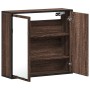 Armario con espejo baño madera marrón roble 65x20x60 cm von , Badezimmerwaschtische - Ref: Foro24-849258, Preis: 71,92 €, Rab...