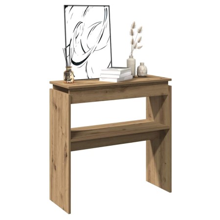 Mesa consola madera de ingeniería roble artesanal 102x30x80 cm von , Seitentische - Ref: Foro24-856627, Preis: 56,18 €, Rabat...