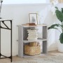 Librería 3 estantes madera ingeniería gris Sonoma 60x30x60 cm by , Bookcases and shelves - Ref: Foro24-860252, Price: 38,72 €...