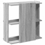 Librería 3 estantes madera ingeniería gris Sonoma 60x30x60 cm by , Bookcases and shelves - Ref: Foro24-860252, Price: 38,72 €...