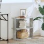 Librería de 3 niveles madera gris hormigón 60x30x60 cm by , Bookcases and shelves - Ref: Foro24-860250, Price: 36,49 €, Disco...