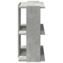 Librería de 3 niveles madera gris hormigón 60x30x60 cm by , Bookcases and shelves - Ref: Foro24-860250, Price: 36,49 €, Disco...