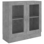 Concrete gray plywood display case 82.5x30.5x80 cm by vidaXL, Bookcases and shelves - Ref: Foro24-802745, Price: 63,14 €, Dis...
