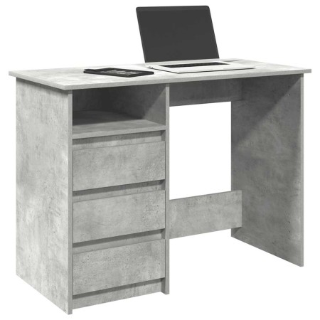 Escritorio de madera de ingeniería gris hormigón 102x50x75 cm von , Schreibtische - Ref: Foro24-860466, Preis: 111,78 €, Raba...