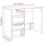 Escritorio de madera de ingeniería gris hormigón 102x50x75 cm von , Schreibtische - Ref: Foro24-860466, Preis: 111,78 €, Raba...