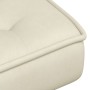 Sillón de relax con taburete terciopelo crema by , Chairs - Ref: Foro24-4012335, Price: 95,12 €, Discount: %