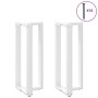 Patas de mesa bar forma T 2 uds acero blanco 50x35x(100-101) cm de , Patas para mesas - Ref: Foro24-4013089, Precio: 138,10 €...