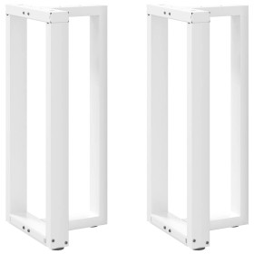 Patas de mesa de bar forma T 2 uds acero blanco 50x35x(90-91)cm by , Table legs - Ref: Foro24-4013077, Price: 133,37 €, Disco...