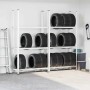 Estantería de 3 capas para neumáticos 2 uds plata 110x40x200 cm von , Industrieregale - Ref: Foro24-4016971, Preis: 83,78 €, ...