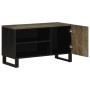 Mueble de TV madera maciza de mango negro 80x33x46 cm | Foro24.es | Tu tienda online para hogar, jardín y más Foro24.es
