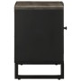 Mueble de TV madera maciza de mango negro 80x33x46 cm | Foro24.es | Tu tienda online para hogar, jardín y más Foro24.es