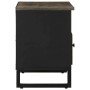 Mueble de TV madera maciza de mango negro 80x33x46 cm von , CD- und DVD-Speicher - Ref: Foro24-4017701, Preis: 86,58 €, Rabat...
