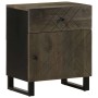 Mesita de noche madera maciza de mango negra 50x33x60 cm by , Nightstands - Ref: Foro24-4017692, Price: 80,19 €, Discount: %