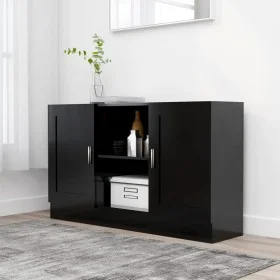 Schwarzes Sperrholz-Sideboard 120x30,5x70 cm von vidaXL, Sideboards - Ref: Foro24-802778, Preis: 85,95 €, Rabatt: %