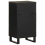 Aparador negro 40x33x75 cm madera maciza mango de , Almacenamiento para CD y DVD - Ref: Foro24-4017708, Precio: 109,05 €, Des...