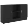 Aparador de madera contrachapada negro 120x30,5x70 cm de vidaXL, Aparadores - Ref: Foro24-802778, Precio: 86,12 €, Descuento: %