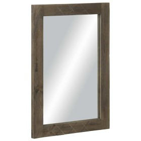 Espejo de baño madera maciza mango gris 50x3x70 cm de , Muebles de baño - Ref: Foro24-4017715, Precio: 52,24 €, Descuento: %