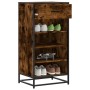 Zapatero madera contrachapada roble ahumado 48x38x97,5 cm de , Zapateros y organizadores de calzado - Ref: Foro24-849211, Pre...