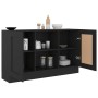 Aparador de madera contrachapada negro 120x30,5x70 cm de vidaXL, Aparadores - Ref: Foro24-802778, Precio: 88,38 €, Descuento: %