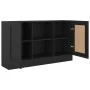 Aparador de madera contrachapada negro 120x30,5x70 cm de vidaXL, Aparadores - Ref: Foro24-802778, Precio: 86,12 €, Descuento: %
