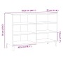Aparador de madera de ingeniería roble artisan 103,5x35x70 cm by , Sideboards - Ref: Foro24-856453, Price: 84,14 €, Discount: %