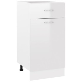 Glossy white engineered wood lower cabinet 40x46x81.5 cm by vidaXL, Kitchen cabinets - Ref: Foro24-801217, Price: 80,63 €, Di...