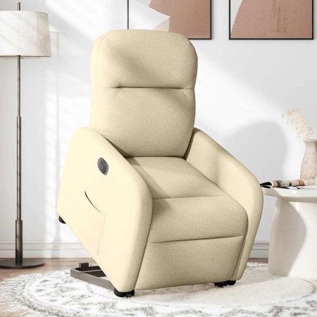 Sillón eléctrico reclinable elevable de tela color crema von , Sessel - Ref: Foro24-3303000, Preis: 316,09 €, Rabatt: %