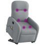 Sillón de masaje eléctrico reclinable elevable tela gris claro by , Armchairs - Ref: Foro24-3303002, Price: 313,92 €, Discoun...