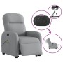 Sillón de masaje eléctrico reclinable elevable tela gris claro by , Armchairs - Ref: Foro24-3303002, Price: 313,92 €, Discoun...