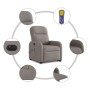Sillón de masaje eléctrico reclinable elevable tela taupé de , Sillones - Ref: Foro24-3303009, Precio: 312,97 €