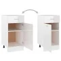 Armario inferior madera ingeniería blanco brillo 40x46x81,5 cm de vidaXL, Armarios de cocina - Ref: Foro24-801217, Precio: 79...