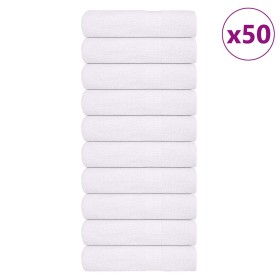 Toallas de mano 50 piezas blanco 50x100cm 360 g/m² 100% algodón by , Towels - Ref: Foro24-136652, Price: 172,91 €, Discount: %