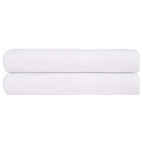 Toallas 2 uds 100% algodón blanco 100x200 cm 600 gsm de , Toallas - Ref: Foro24-136665, Precio: 41,36 €, Descuento: %