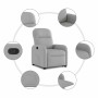 Sillón reclinable elevable de tela gris nube by , Armchairs - Ref: Foro24-3302981, Price: 248,97 €, Discount: %