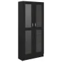 Black plywood display case 82.5x30.5x185.5 cm by vidaXL, Bookcases and shelves - Ref: Foro24-802769, Price: 202,08 €, Discoun...