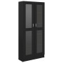 Vitrina de madera contrachapada negro 82,5x30,5x185,5 cm de vidaXL, Librerías y estanterías - Ref: Foro24-802769, Precio: 217...