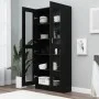 Black plywood display case 82.5x30.5x185.5 cm by vidaXL, Bookcases and shelves - Ref: Foro24-802769, Price: 202,08 €, Discoun...