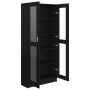 Black plywood display case 82.5x30.5x185.5 cm by vidaXL, Bookcases and shelves - Ref: Foro24-802769, Price: 217,34 €, Discoun...