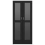 Black plywood display case 82.5x30.5x185.5 cm by vidaXL, Bookcases and shelves - Ref: Foro24-802769, Price: 202,08 €, Discoun...