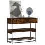 Mesa consola de madera de ingeniería roble ahumado 90x35x80 cm von , Seitentische - Ref: Foro24-849181, Preis: 81,83 €, Rabat...